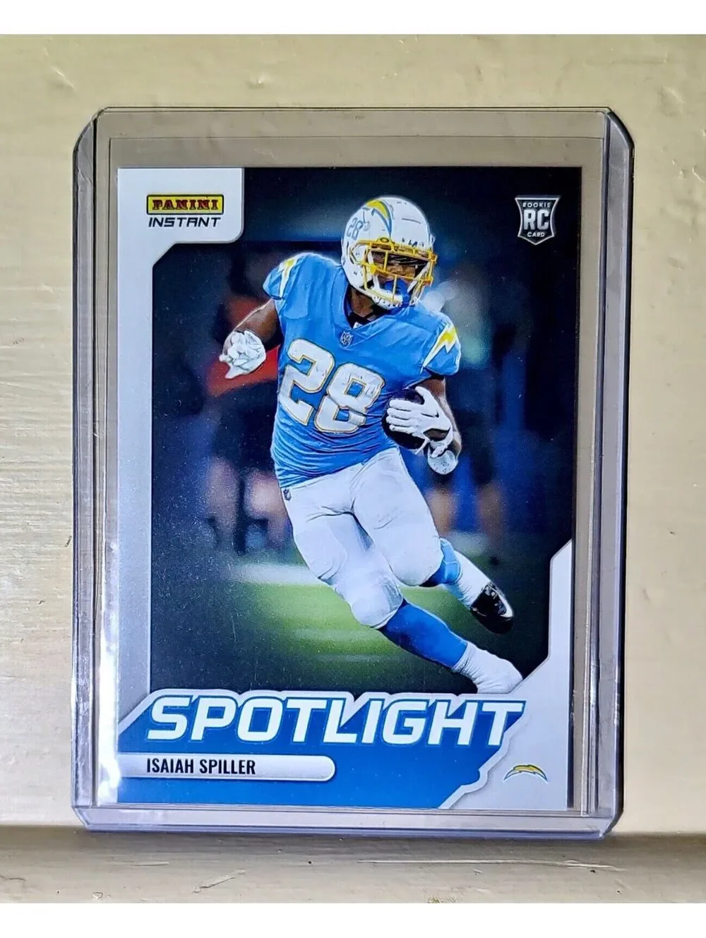Isaiah Spiller 2022 NFL Panini #34 Spotlight Rookie Football Card 1/603